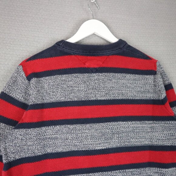 Tommy Hilfiger Knit Striped Sweater Mens Large Vintage - Picture 5 of 5